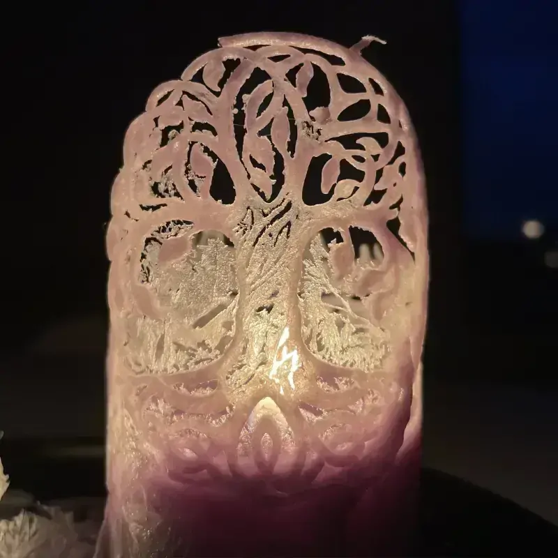 Válec Strom života 12cm- růžový