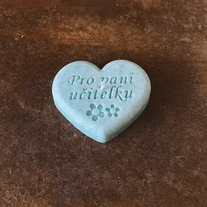 Srdíčko Pro paní učitelku- ledové