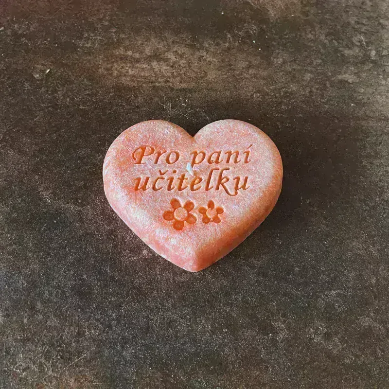 Srdíčko Pro paní učitelku- lososové