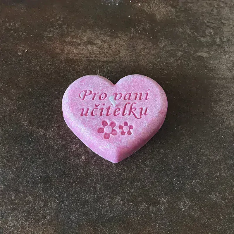 Srdíčko Pro paní učitelku- růžové