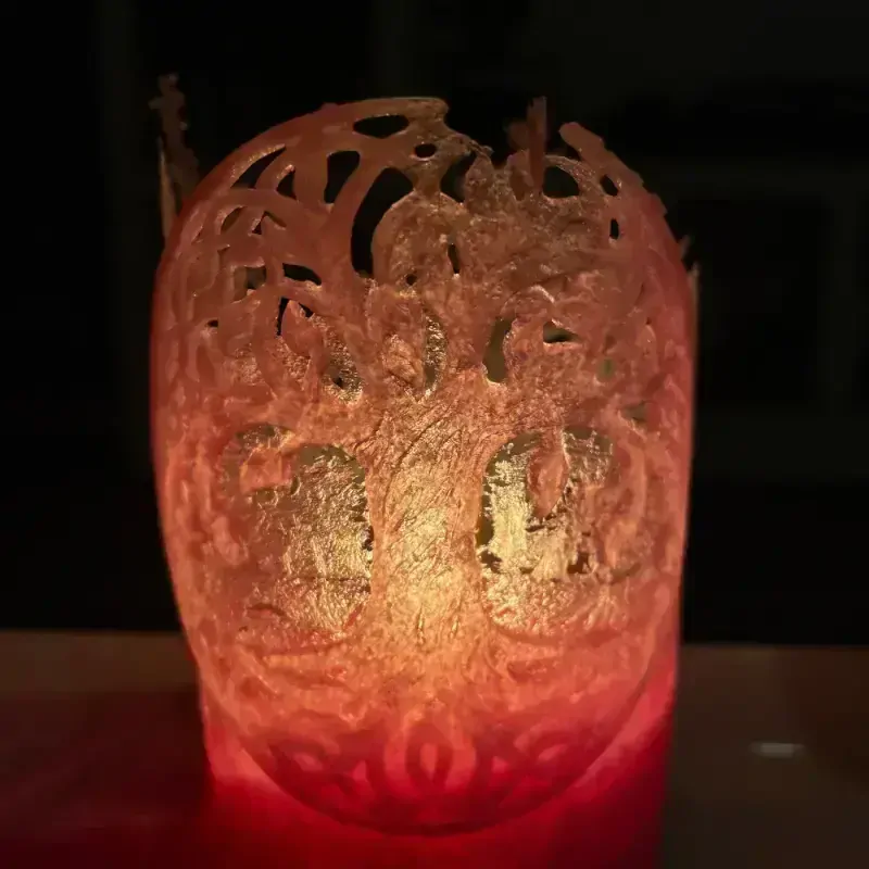 Válec Strom života 12cm- růžový