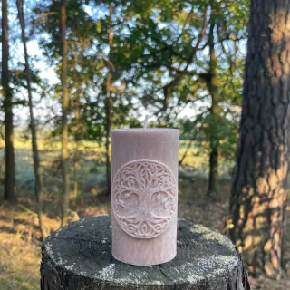 Válec Strom života 12cm- béžový