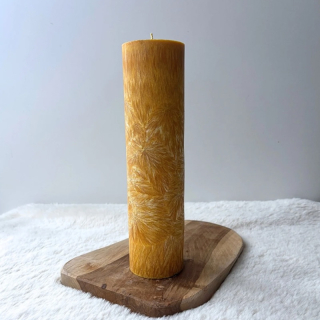 Vysoký válec 25cm- hořčicová (okrová, zlatavá)